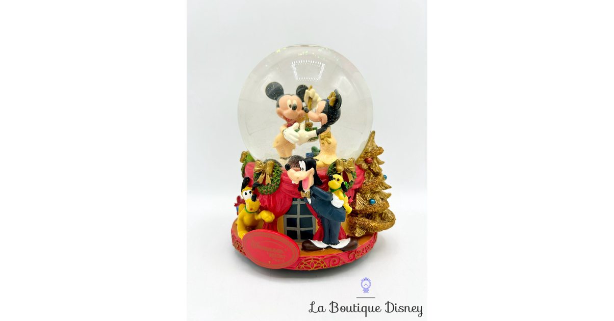 Boule à neige musicale Mickey et ses amis Noël Disneyland Paris snow